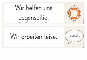 Vorschau - Poster - Klassenregeln - Visualisierung (beige, blau, grün) - Seite 3