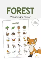 Vorschau - Poster - Forest: Vocabulary Poster (Englisch) - Deckblatt