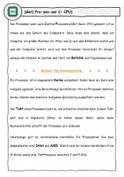 Vorschau - Arbeitsblätter - Bestandteile eines Computers (differenziert) - Seite 1