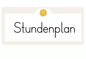 Vorschau - Poster - Stundenplan / Tagestransparenz - Visualisierung (beige, blau, grün) - Seite 2
