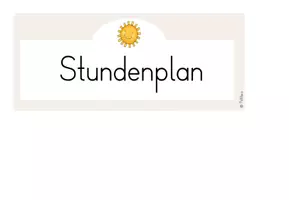 Vorschau - Poster - Stundenplan / Tagestransparenz - Visualisierung (beige, blau, grün) - Seite 3