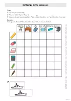 Vorschau - Spiele - Schiffe versenken School things / Prepositions - Deckblatt