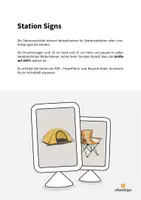 Vorschau - Stationenlernen - Camping: Station Signs (Englisch) - Seite 1