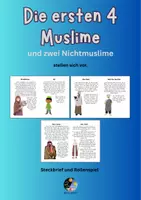 Vorschau - Arbeitsblätter - Die ersten Muslime und zwei Nichtmuslime stellen sich vor - Deckblatt