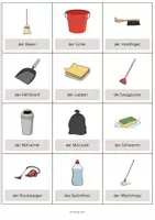 Vorschau - Mal- und Bastelvorlagen - Cleaning: Vocabulary Cards (Englisch) - Seite 2