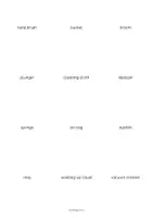 Vorschau - Mal- und Bastelvorlagen - Cleaning: Vocabulary Cards (Englisch) - Seite 3