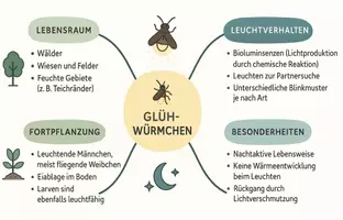 Vorschau - Arbeitsblätter - Arbeitsblätter zum Thema "Glühwürmchen" + Lösung & MP3 + Mindmap + Infografik - Seite 2