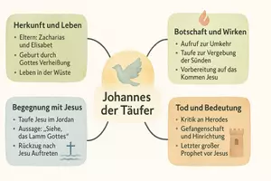 Vorschau - Arbeitsblätter - Lernposter + AB mit Fragen zum Thema "Johannes der Täufer" + Lösungsblatt + Mindmap + Infografik - Seite 3