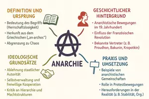 Vorschau - Arbeitsblätter - Arbeitsblätter zum Thema "Anarchie" + Lösung & MP3 + Mindmap + Infografik - Seite 1