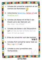 Vorschau - Arbeitsblätter - Lernwörter - Seite 1
