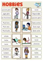 Vista previa - Juegos / Gamificación - Hobbies Klammerkarten Deutsch Wortschatz und Rechtschreibung alemán - página 3