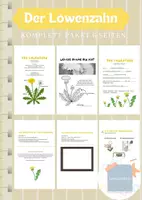 Vorschau - Unterrichtsreihen - Der Löwenzahn - Kreatives Lernmaterial 6 Seiten Paket - Deckblatt