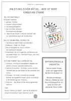 Vorschau - Stundenentwürfe - Zuhör-Rätsel – Wer ist wer? Hör genau hin! Hörrätsel mit Kindern am Strand– DaZ |Deutsch Klasse 1–3 | Personenbeschreibungen & Hörverstehen für Klasse 1–3 | Hör-/Hörsehverstehen | Fächerübergreifend | Fertige Vertretungsstunde - Seite 1