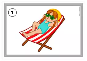 Vorschau - Stundenentwürfe - Zuhör-Rätsel – Wer ist wer? Hör genau hin! Hörrätsel mit Kindern am Strand– DaZ |Deutsch Klasse 1–3 | Personenbeschreibungen & Hörverstehen für Klasse 1–3 | Hör-/Hörsehverstehen | Fächerübergreifend | Fertige Vertretungsstunde - Seite 3