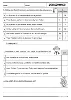 Vorschau - Arbeitsblätter - Lesetext - Der Sommer (Klasse 1-2) - Seite 3
