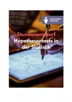 Vorschau - Stundenentwürfe - Stundenentwürfe: Hypothesentests & Signifikanzprüfung – SEK II Doppelstunden - Seite 1