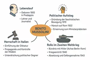 Vorschau - Arbeitsblätter - Lernposter + Arbeitsblätter zum Thema "Benito Mussolini" + Lösung & MP3 + Mindmap + Infografik - Seite 3