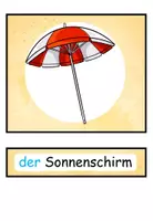 Vorschau - Präsentationen/Tafelbilder - Bildkarten und Wortkarten "Der Sommer" DaZ / DaF/ Deutsch - Seite 2