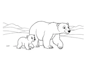 Vorschau - Mal- und Bastelvorlagen - 20 Ausmalbilder – Tiere aus Eis- und Polarregionen - Seite 3