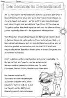 Vorschau - Arbeitsblätter - Lesetext mit Aufgaben "Sommer in Deutschland" DaZ / DaF / Deutsch - Seite 3