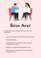 Vorschau - Aufgabenkarten - Scène de théâtre: Chez le docteur - Seite 1