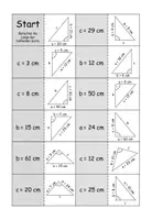 Vorschau - Spiele - Domino Satz des Pythagoras (Hypotenuse/ Kathete berechnen) - Seite 3