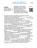 Vorschau - Arbeitsblätter - „Der Nussknacker“: Noten, Lückentexte, Lernkontrolle - Seite 1