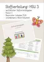 Vorschau - Anderer Materialtyp - Materialpaket: Stoffverteilungspläne Klasse 3 Bayern - Seite 1