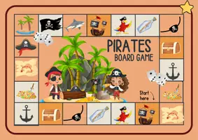 Aperçu - Jeux - Pirates Board Game (Looping principle) - Page 1