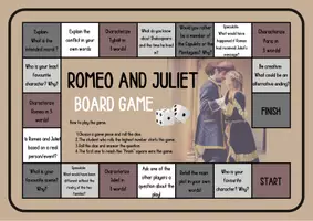 Aperçu - Jeux - Board Game: Romeo and Juliet (Shakespeare) - Page 1
