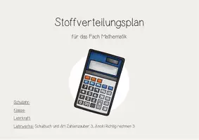 Vorschau - Anderer Materialtyp - Stoffverteilungsplan Mathematik 3 Bayern Jahresplanung - Seite 1