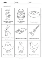 Vorschau - Arbeitsblätter - Easter: Read and Color 2 (Englisch) - Seite 2