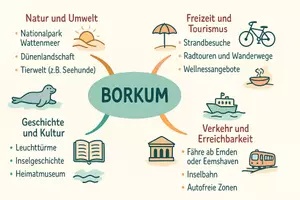 Vorschau - Arbeitsblätter - Arbeitsblätter "Borkum" + Lösung & MP3 + Mindmap + Infografik - Seite 2