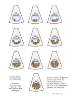 Vorschau - Stationenlernen - Zählen bis 10 – Cookies im Glas, Klettkreis, Klammerkarten & Arbeitsblätter - Seite 2