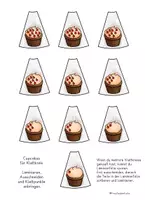 Vorschau - Stationenlernen - Zählen bis 10 - Cupcakes mit Kirschen, Klettkreis, Klammerkarten & Arbeitsblätter - Seite 2