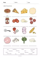 Vorschau - Arbeitsblätter - Pizza: Vocabulary Worksheet 1 (Englisch) - Seite 3