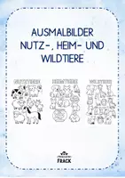 Vorschau - Mal- und Bastelvorlagen - Ausmalbilder Nutz-, Heim und Wildtiere - Deckblatt