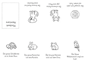 Vorschau - Arbeitsblätter - Minibooks Heimtiere - 4 Vorlagen - Seite 3