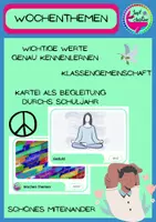 Vorschau - Arbeitsblätter - Wochenthemen - Eine Kartei zur Begleitung durchs Schuljahr - Deckblatt