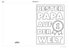Vorschau - Arbeitsblätter - Vatertagskarte basteln - Auszeichnungen für Alltagshelden! 🏆✂️ - Seite 2