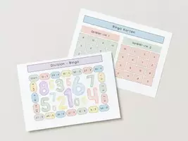 Vorschau - Spiele - Division 3er, 6er und 9er Reihe - Bingo - Deckblatt