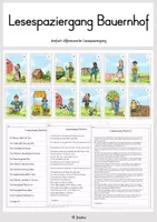 Vorschau - Stundenentwürfe - Lesespaziergang Bauernhof (Klasse 1 - 4) - Deckblatt