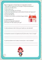Vista previa - Hojas de trabajo - CAPERUCITA Y EL LOBO CON DOLOR DE BARRIGA - página 2