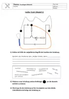 Vorschau - Arbeitsblätter - einfacher heißer Draht (Modell 2) - Lehrerhinweise + Arbeitsblatt - Deckblatt