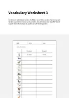 Vorschau - Arbeitsblätter - Farm: Vocabulary Worksheet 3 (Englisch) - Seite 1