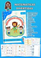 Vista previa - Hojas de trabajo - Libro de Matemáticas Divertidas - Primer grado - Portada