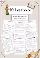 Vorschau - Arbeitsblätter - 10 Lesetexte (Paket) - Interessen der Schüler:innen - mit Aufgaben - Deckblatt