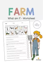 Vorschau - Arbeitsblätter - Farm: What am I? - Worksheet (Englisch) - Deckblatt