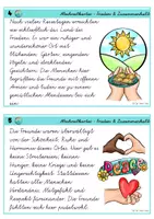 Vorschau - Arbeitsblätter - Frieden & Zusammenhalt - Lese- & Abschreibkartei - Vereinfachte Ausgangsschrift - Seite 3
