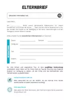 Vorschau - Anderer Materialtyp - Fahrrad⎮Elternbrief für eintägige Fahrradexkursion - Seite 1